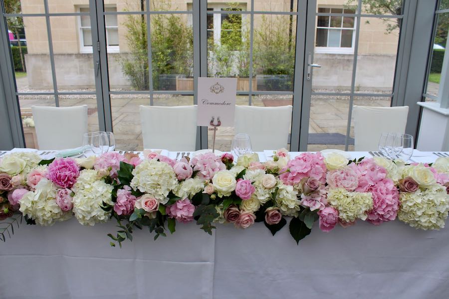 Botleys Mansion Top Table Wedding Flowers