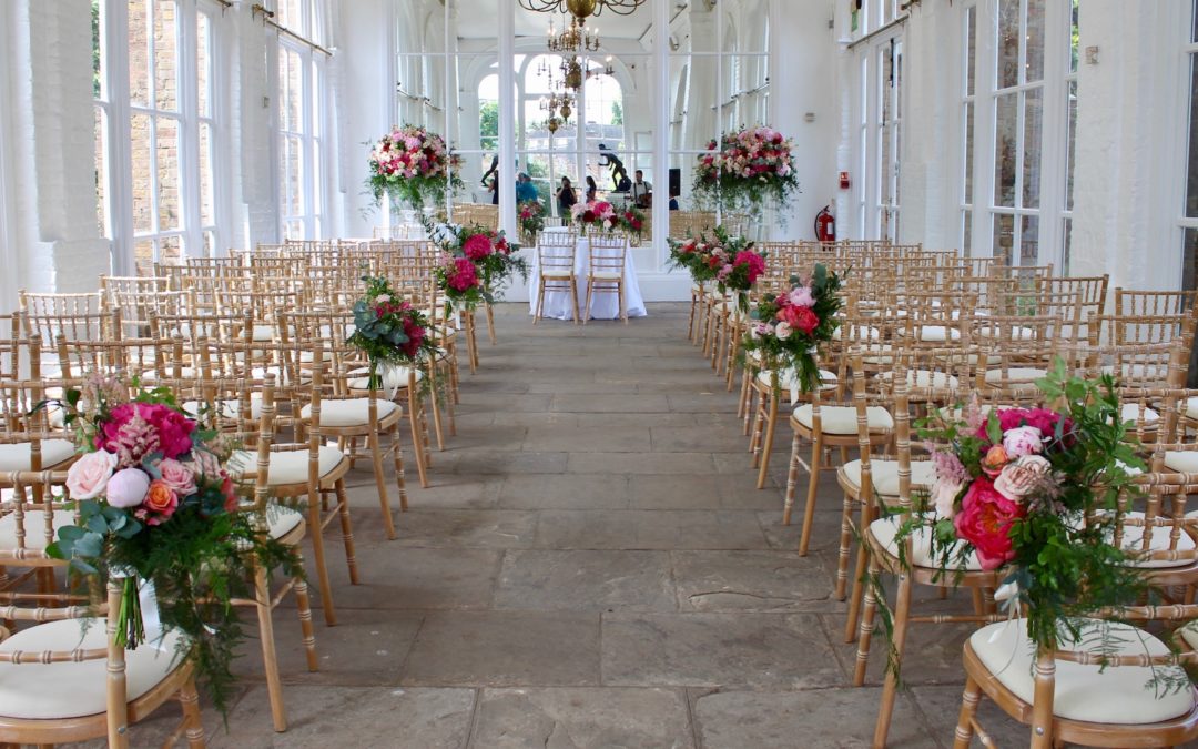 Wedding Flowers at The Orangery and The Belvedere, Holland Park