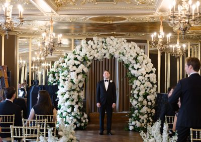 Wedding Flower Arch at Hotel Café Royal